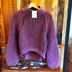 Free People Sweetheart Sweater NWT Garnet